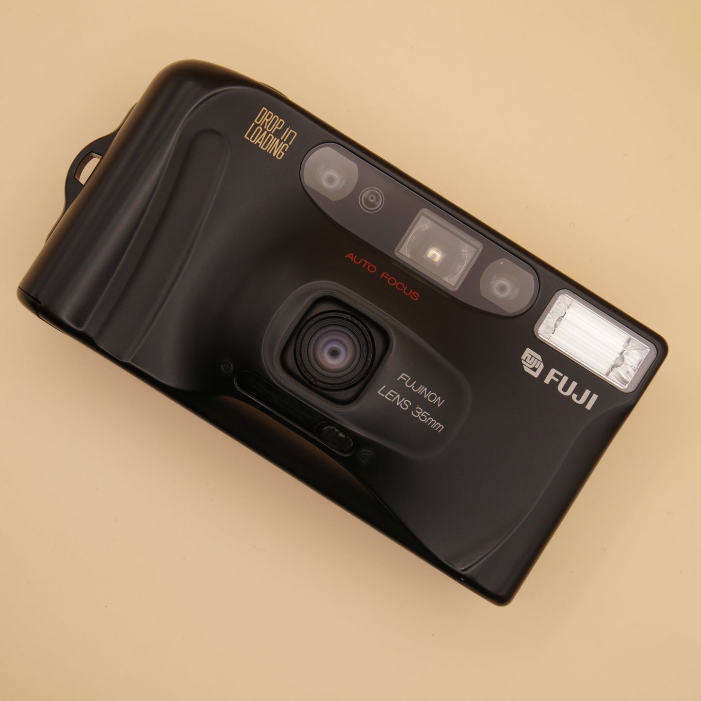 Fuji DL-80 35mm compact film camera – vintage point-and-shoot with built-in flash