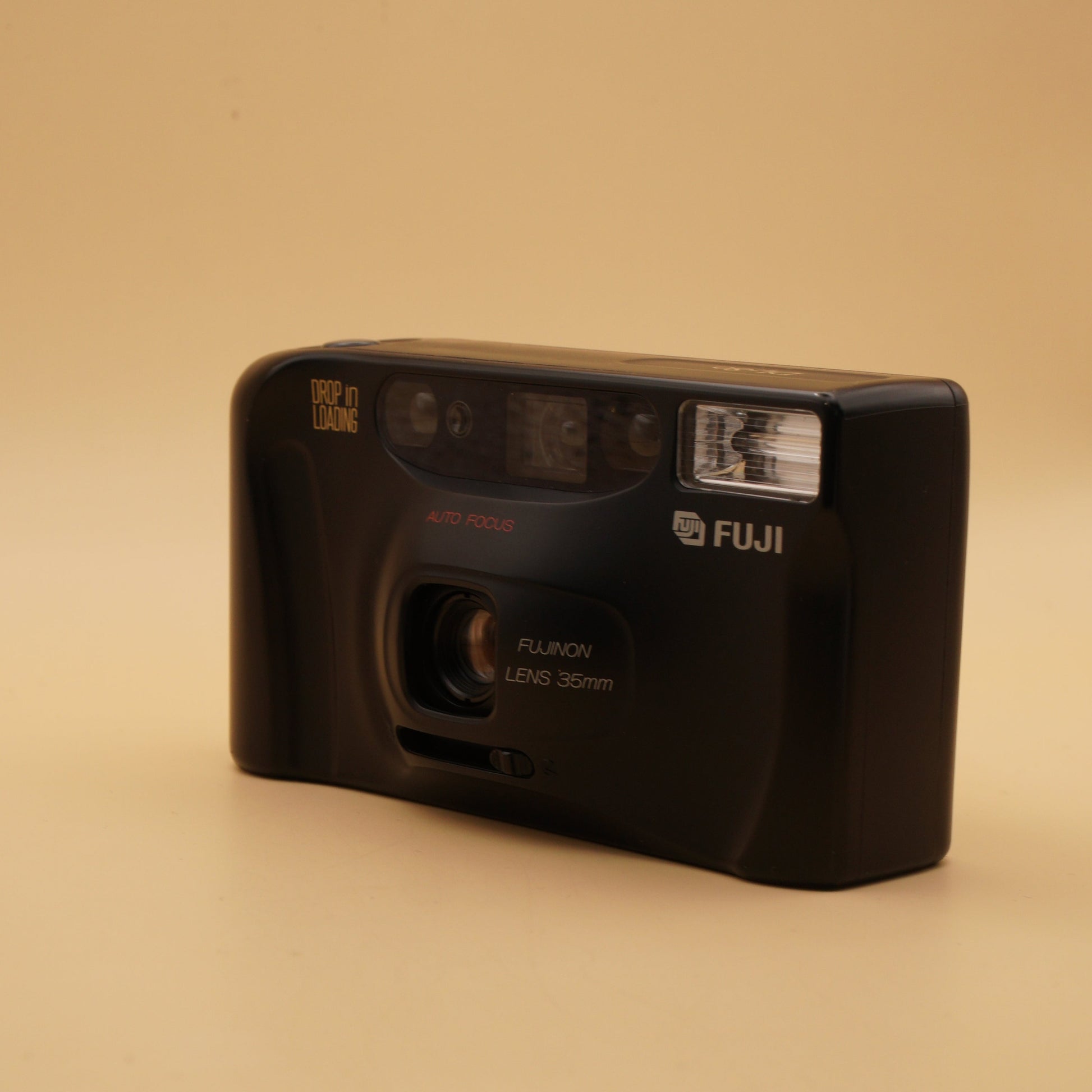 Fuji DL-80 35mm compact film camera – vintage point-and-shoot with built-in flash