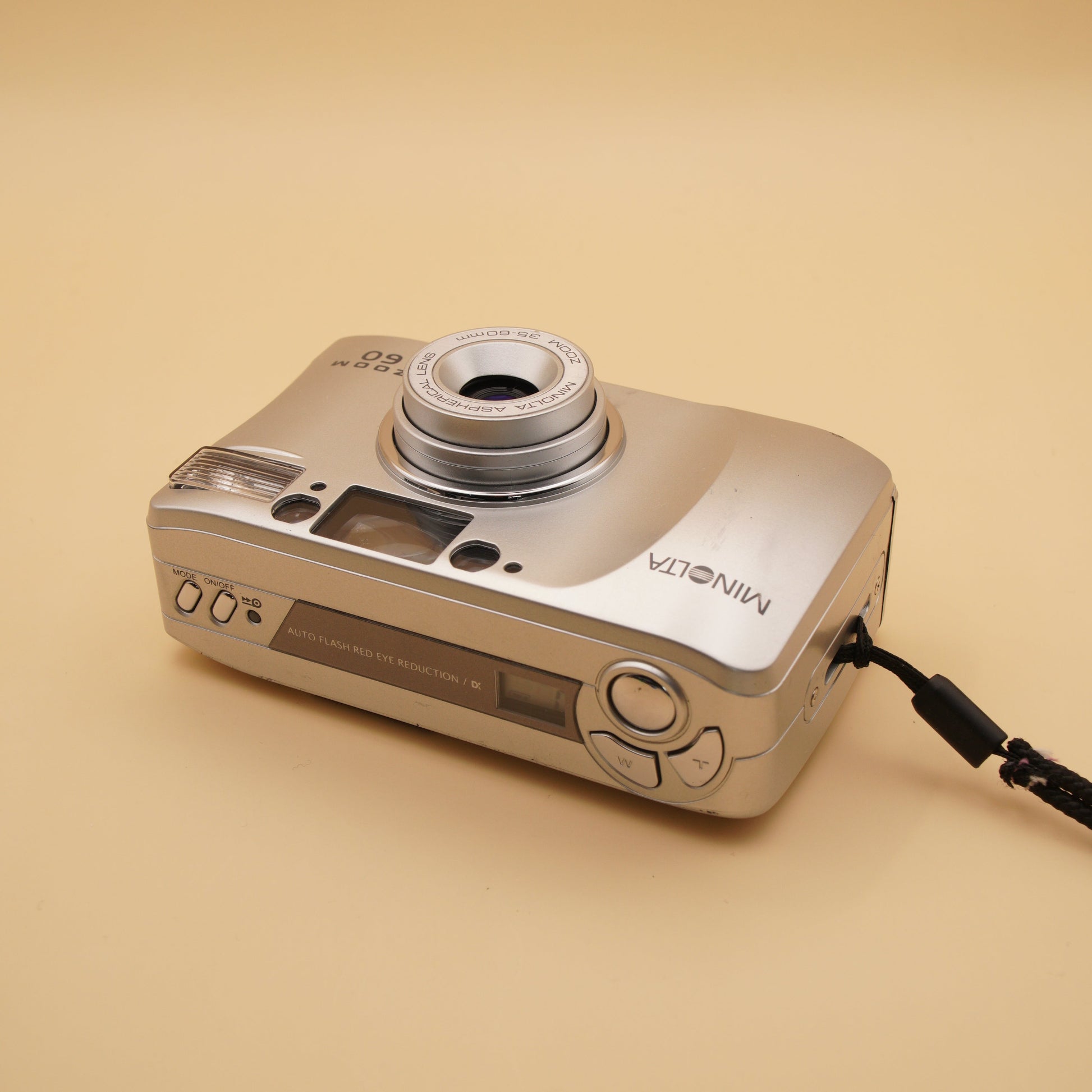 Minolta Zoom 60 Compact Point and Shoot 35mm Film Camera integrated flash