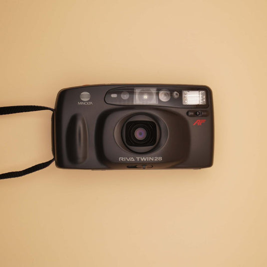 Minolta Riva Twin 28 Compact Point and Shoot 35mm Film Camera
