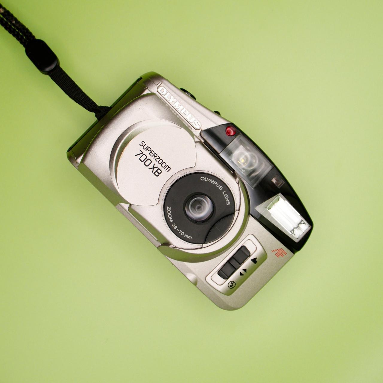 Olympus 700XB Compact Point and Shoot 35mm Film Camera [Silver] - Last Camera Store